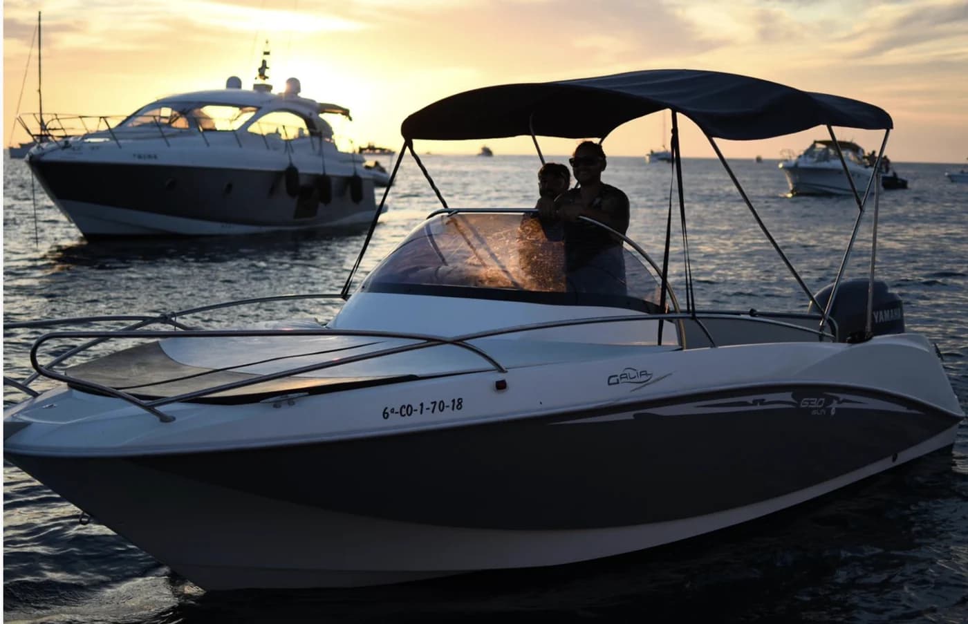Galea 630 exploring Ibiza north coast